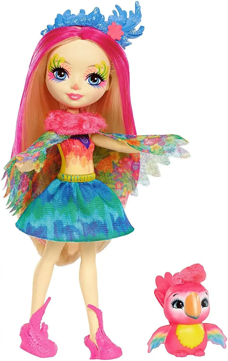Enchantimals Peeki Parrot & Sheeny – Tropical-Themed Animal Duo 1