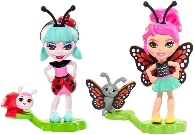 Enchantimals Petal Park Ladelia Ladybug & Baxi Butterfly – Floral Habitat Duo 1