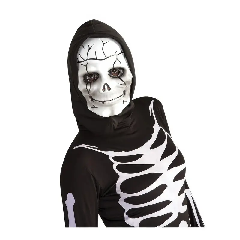 Eva Skull Mask With Integrated Hood – Lightweight Halloween Wear 1