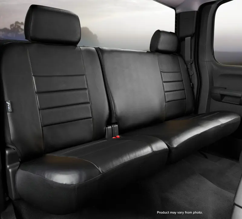 Fia Sl60 Series Rear Seat Cover – Black Leatherette Custom Fit For Sl65-7 Models 1