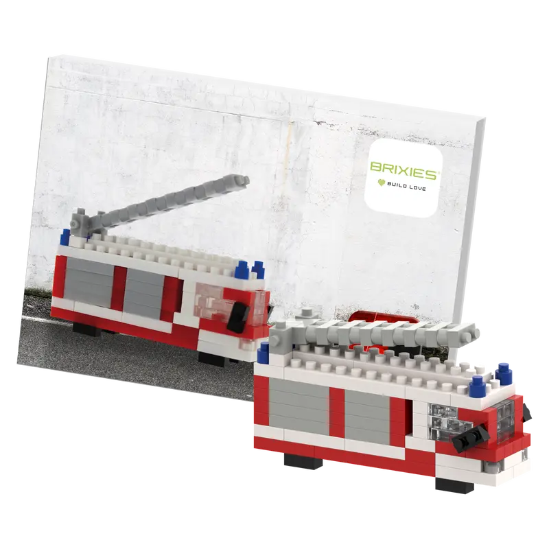 Fire Truck Postcard – Emergency Vehicle Illustration For Fun And Educational Use 1