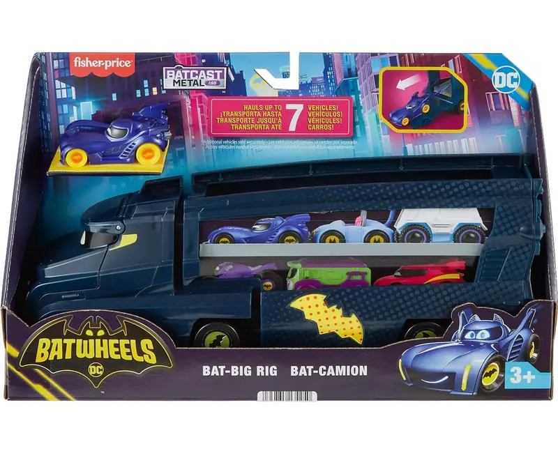 Fisher-Price Dc Batwheels Bat-Big Rig Action Vehicle With Lights & Sounds 1