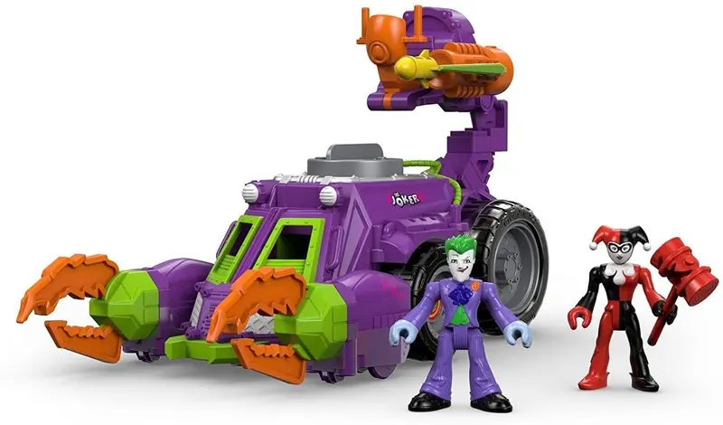 Fisher-Price Imaginext Joker & Harley Quinn Battle Vehicle – Action-Packed Dc Super Friends Toy 1