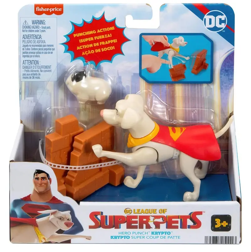 Fisher-Price Krypto The Super-Dog Figure – Poseable Dc Hero Punch Toy 1