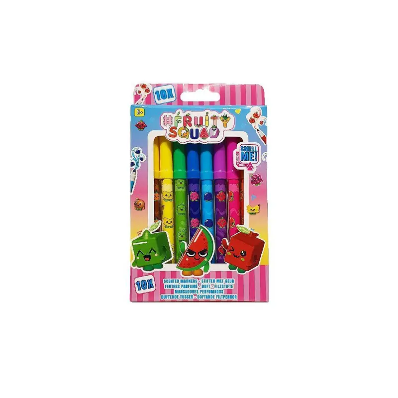Fruitysquad Scented Markers – 10-Piece Vibrant Set 1