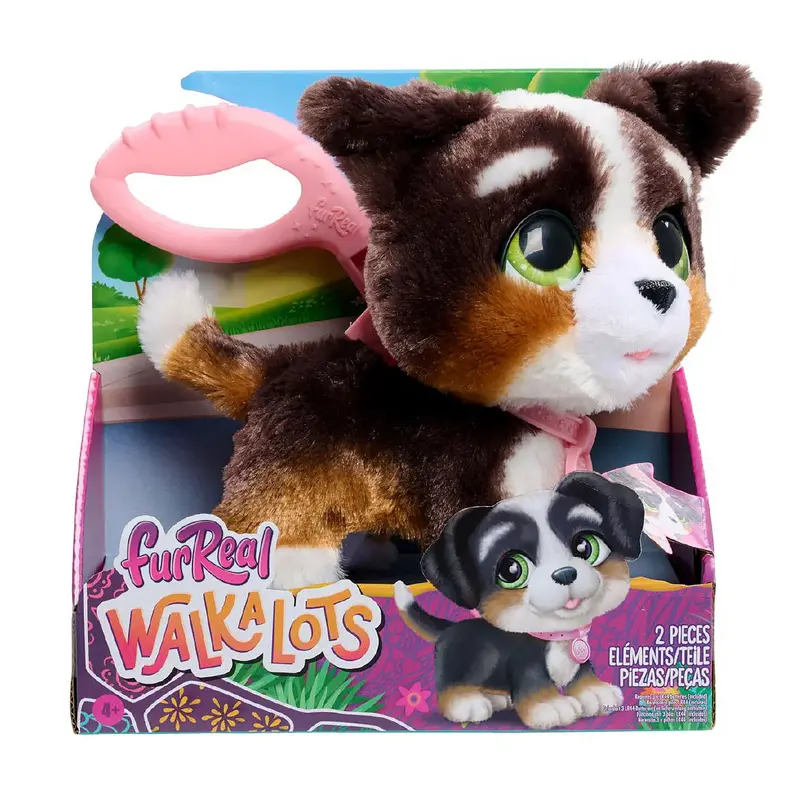 Furreal Walk-A-Lots Bernedoodle Interactive Plush 1