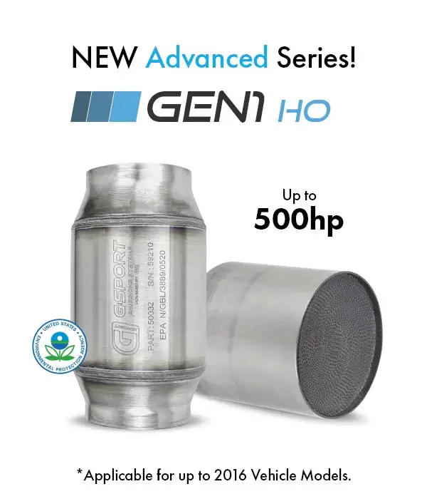 G-Sport Gen1 Ho Epa-Certified Catalytic Converter – 2.500" Inlet/Outlet (Part #50022) 1