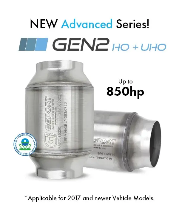 G-Sport Gen2 Uho Epa-Compliant Catalytic Converter – 3" Inlet/Outlet (Part #85230) 1