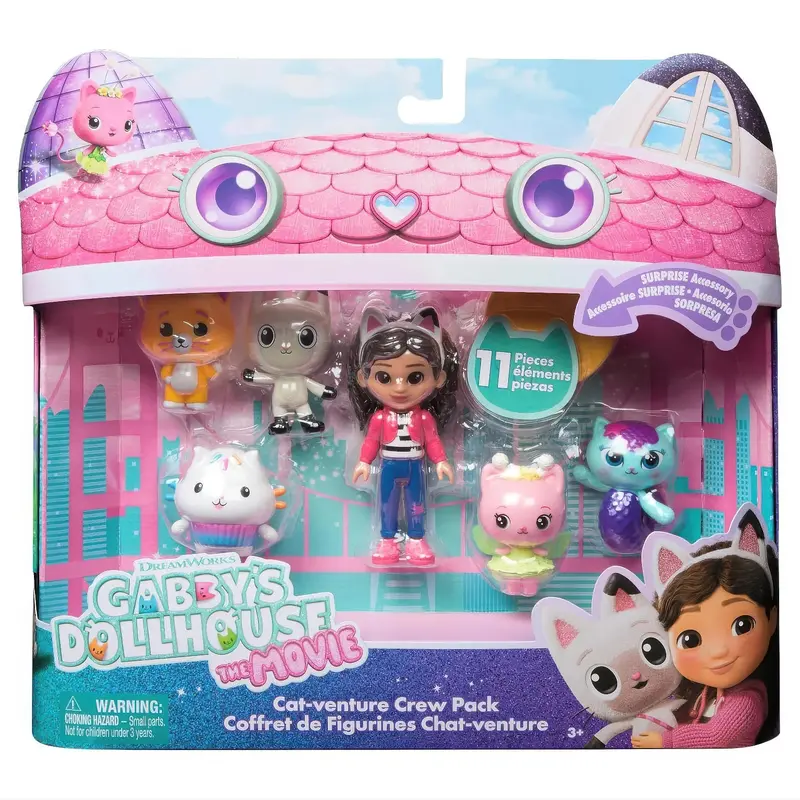 Gabby’S Dollhouse Cat-Venture Crew Figure Pack – Movie Edition 1