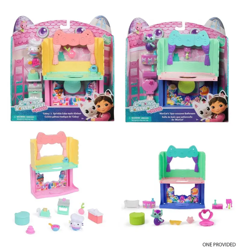 Gabby'S Dollhouse Deluxe Movie-Themed Room Playsets (Assorted) 1