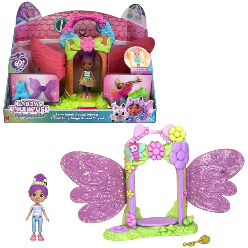 Gabby’S Dollhouse Fairylandia Magic Reveal Playset – Surprise Unboxing Experience 1