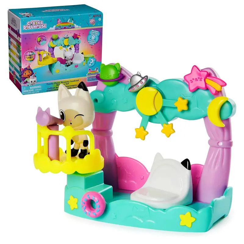 Gabby'S Dollhouse Pandy Paws Dreamy Balcony Playset 1