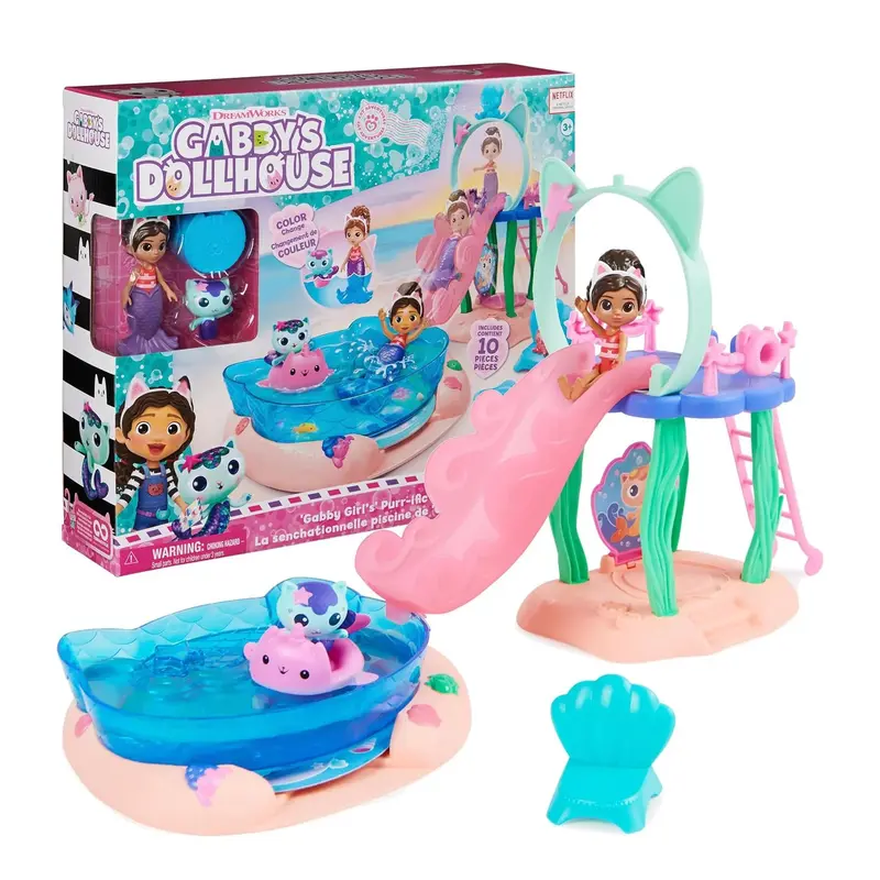 Gabby'S Dollhouse Purr-Ific Pool Playset For Kids 1