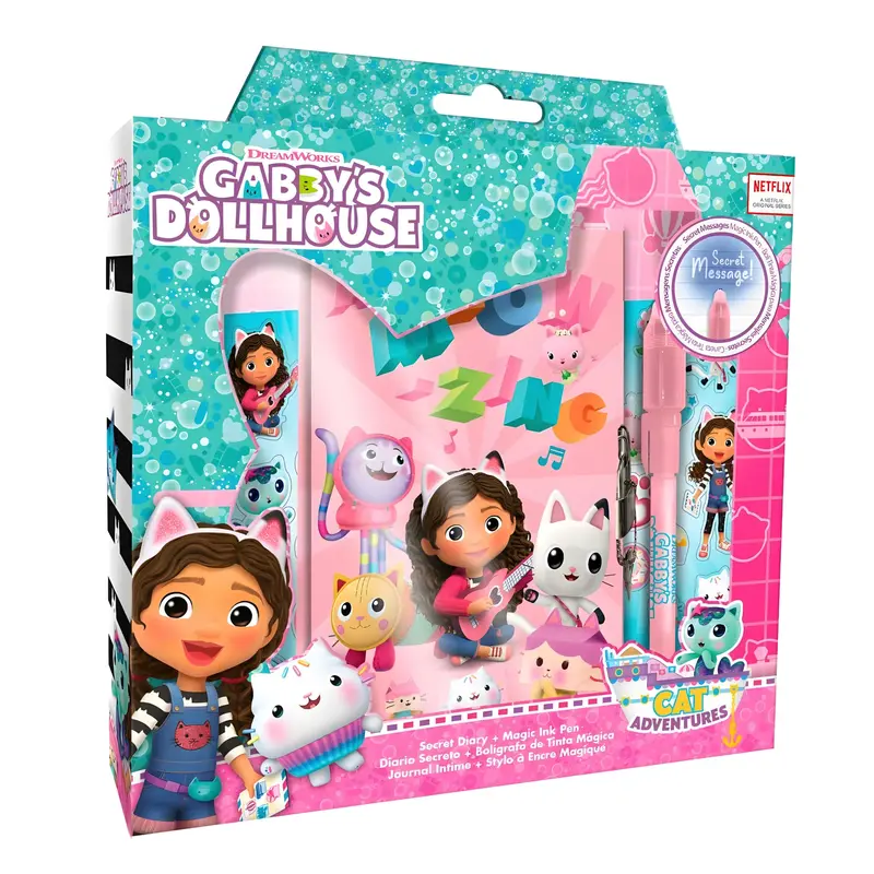 Gabby’S Dollhouse Secret Diary With Invisible Ink Pen Set 1