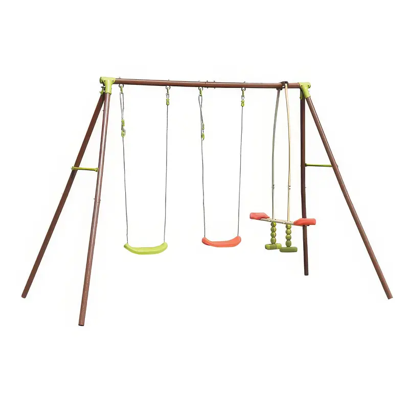 Garden Trio Swing Set With Three Independent Seats 1