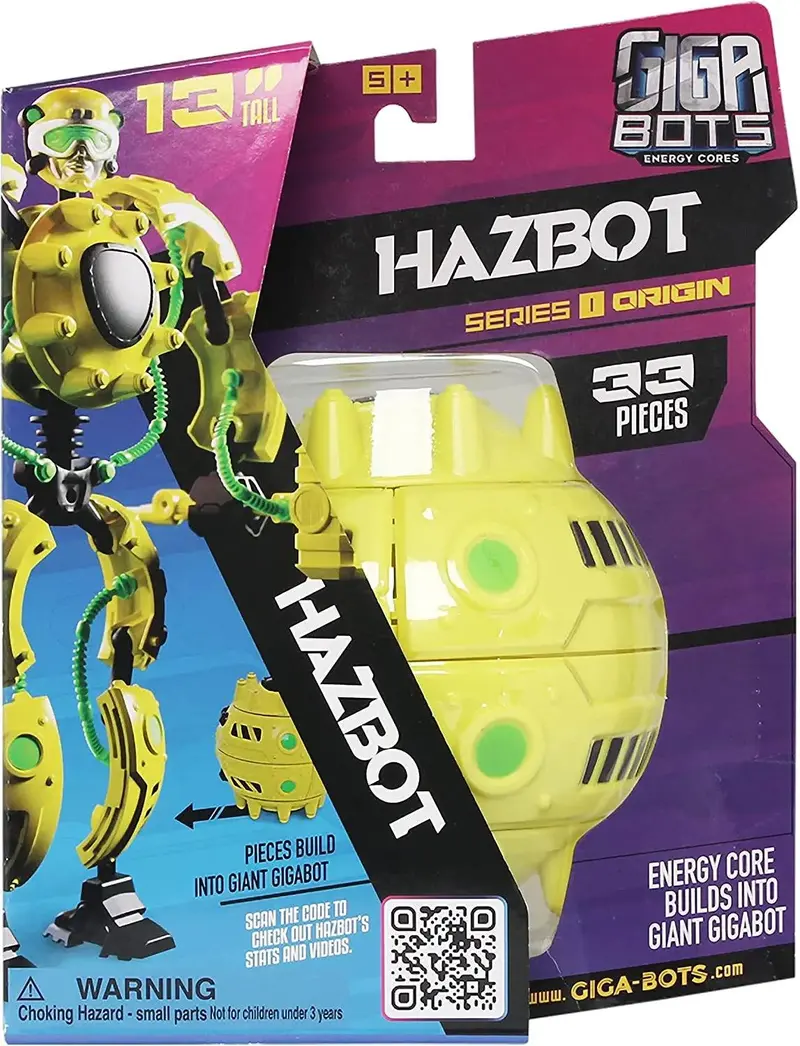Giga Bots Hazbot – Hazard-Suit 13-Inch Transforming Robot Toy 1