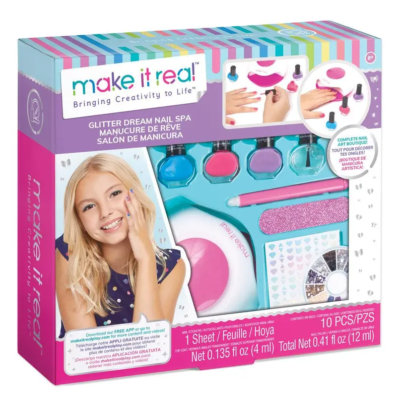 Glitter Dream Nail Spa Set – Sparkling Manicure & Pedicure Craft Experience 1