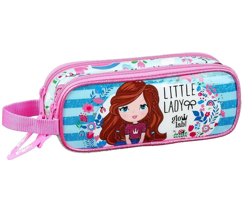 Glowlab Little Lady Dual-Zip Pencil Case 1