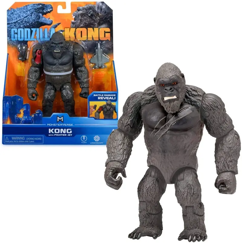 Godzilla Vs. Kong 6-Inch Hollow Earth Action Figure – Kong With Fighter Jet 1