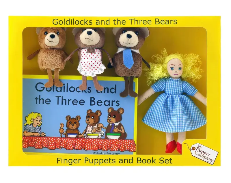 Goldilocks & The Three Bears Story Set By The Puppet Company – Traditional Tale Puppets 1