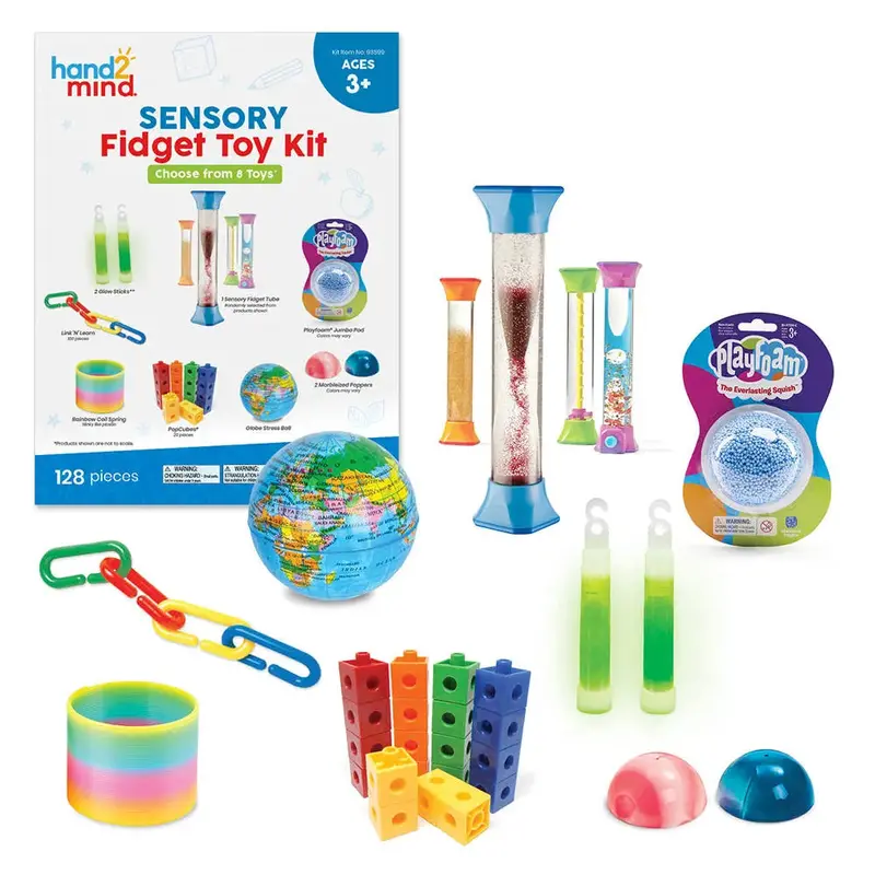 Hand2Mind Sensory Fidget Toy Starter Kit For Focus & Calm 1