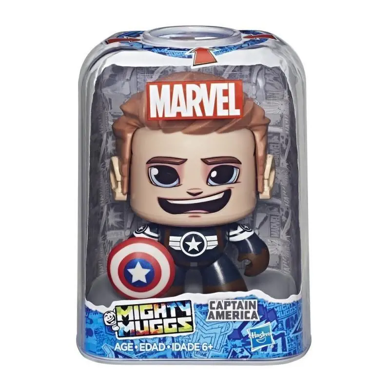 Hasbro Marvel Mighty Muggs Captain America – Compact Collector-Style Action Figure 1