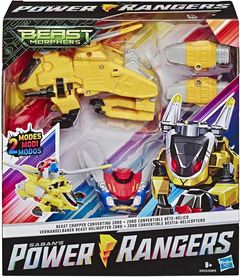 Hasbro Power Rangers Beast Chopper Zord – Transforming Action Playset 1