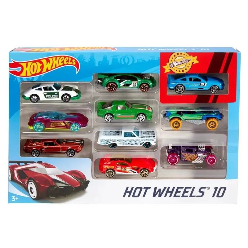 Hot Wheels 10-Car Gift Pack – Assorted Premium Die-Cast Vehicles 1