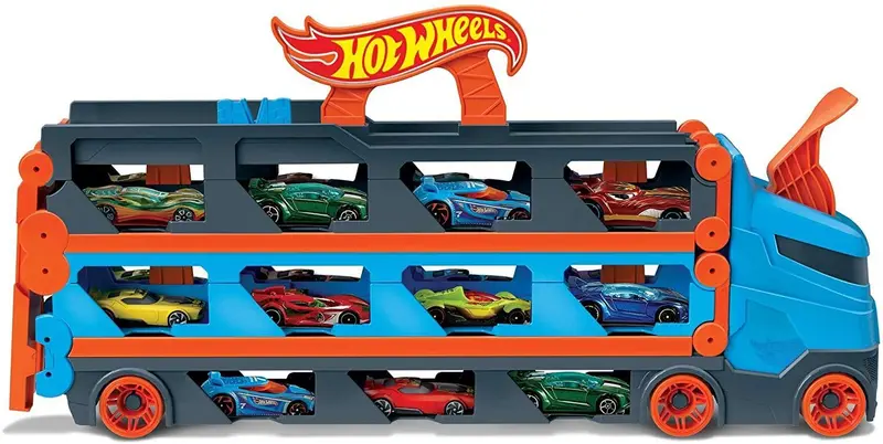 Hot Wheels City Speedway Hauler – Multi-Vehicle Transport Playset 1