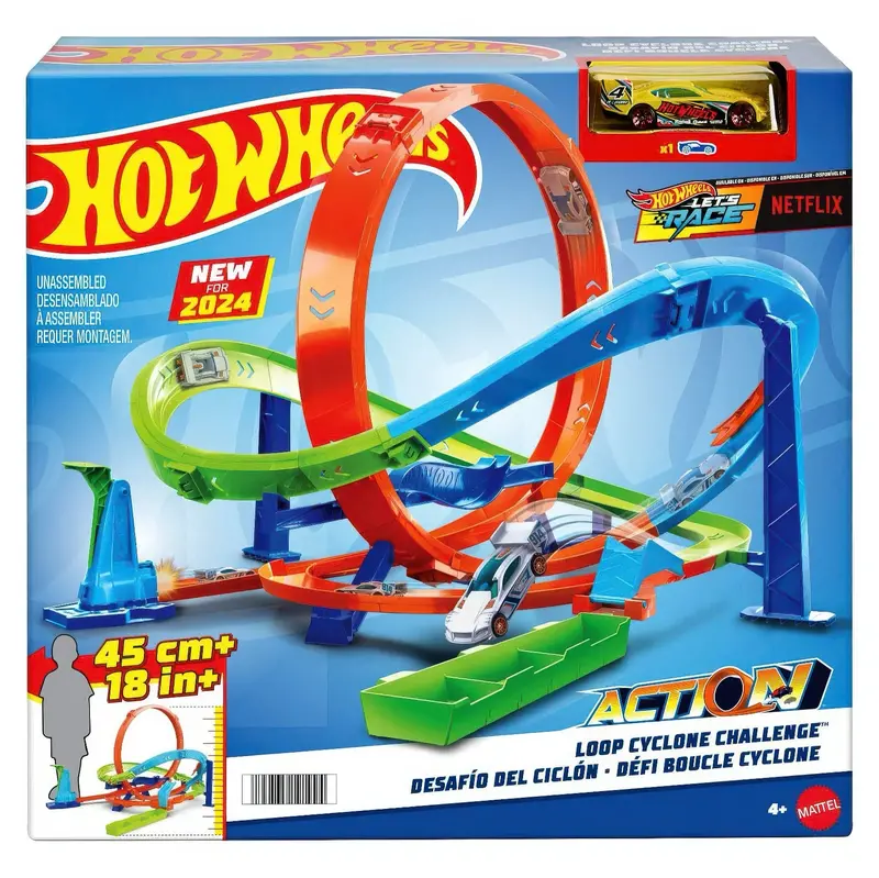 Hot Wheels Loop Cyclone Car Track Challenge Set 1