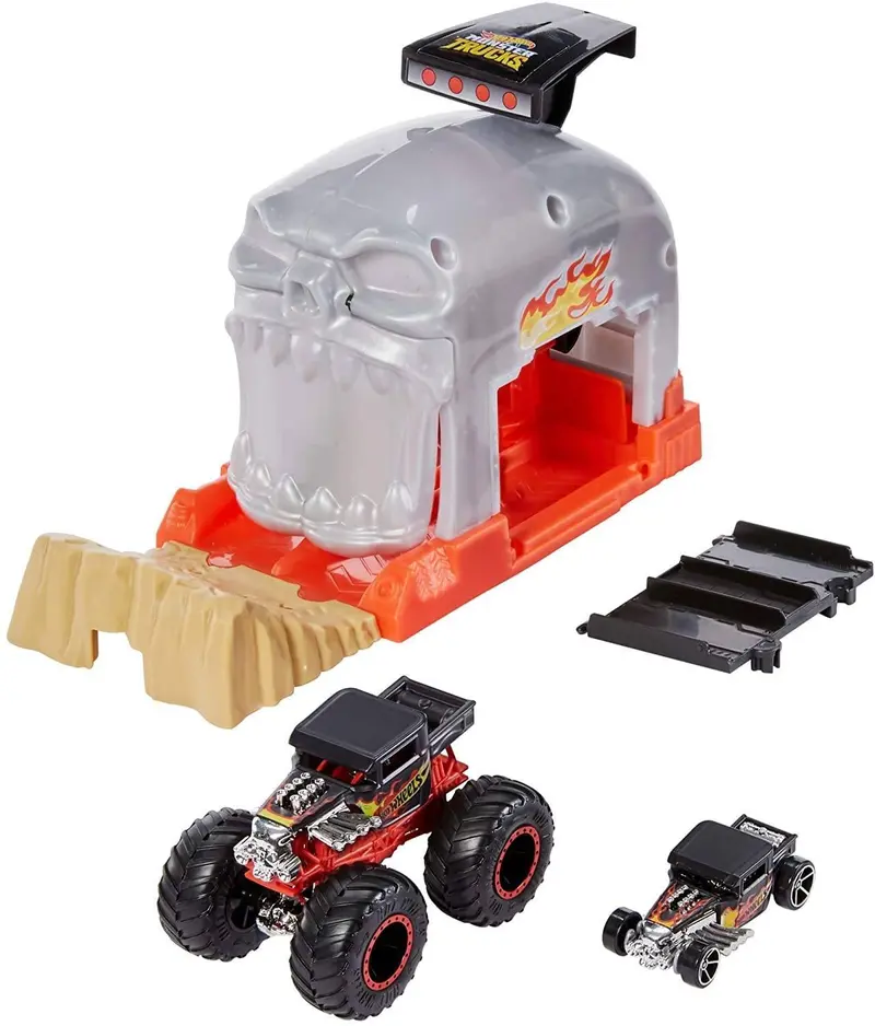Hot Wheels Monster Trucks Bone Shaker Pit & Launch Playset 1