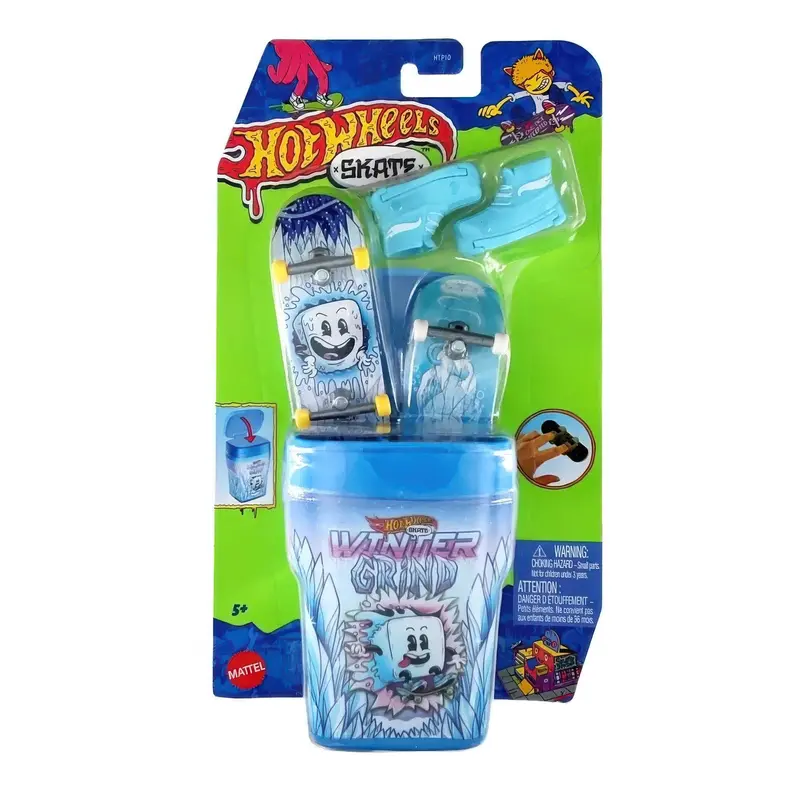 Hot Wheels Winter Grind Skate Flavor Container – Collectible Ride-On Tube 1
