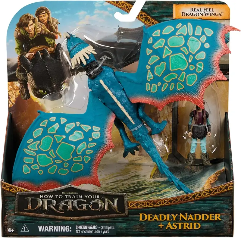 How To Train Your Dragon Deadly Nadder & Astrid Action Figure Set 1