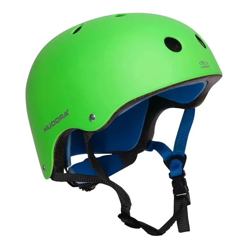 Hudora Adjustable Skate Helmet – Green, Large (56–60 Cm) 1