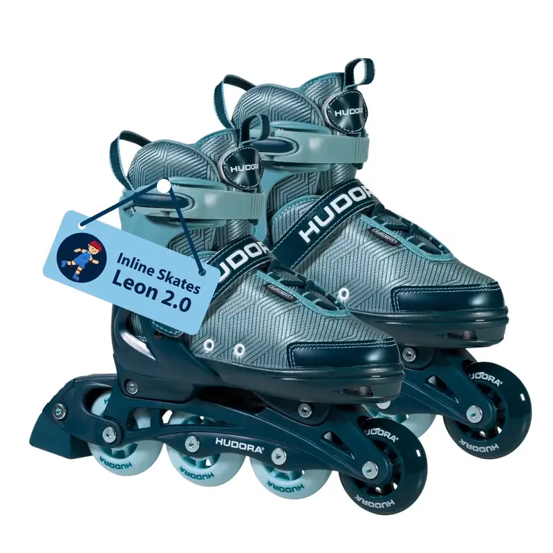 Hudora Leon 2.0 Inline Skates – Youth/Adult Size 37–40 1