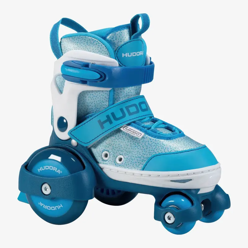 Hudora My First Quad Skates For Kids – Cyan, Adjustable Size 30–33 1