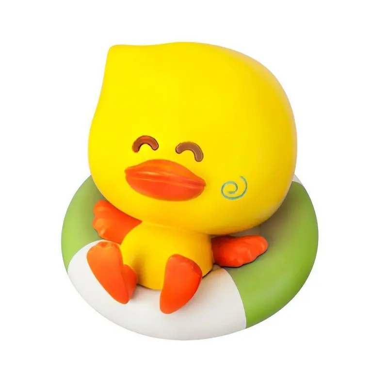 Infantino Bath Duck Thermometer Toy – Squeaky Duck With Built-In Temperature Indicator 1