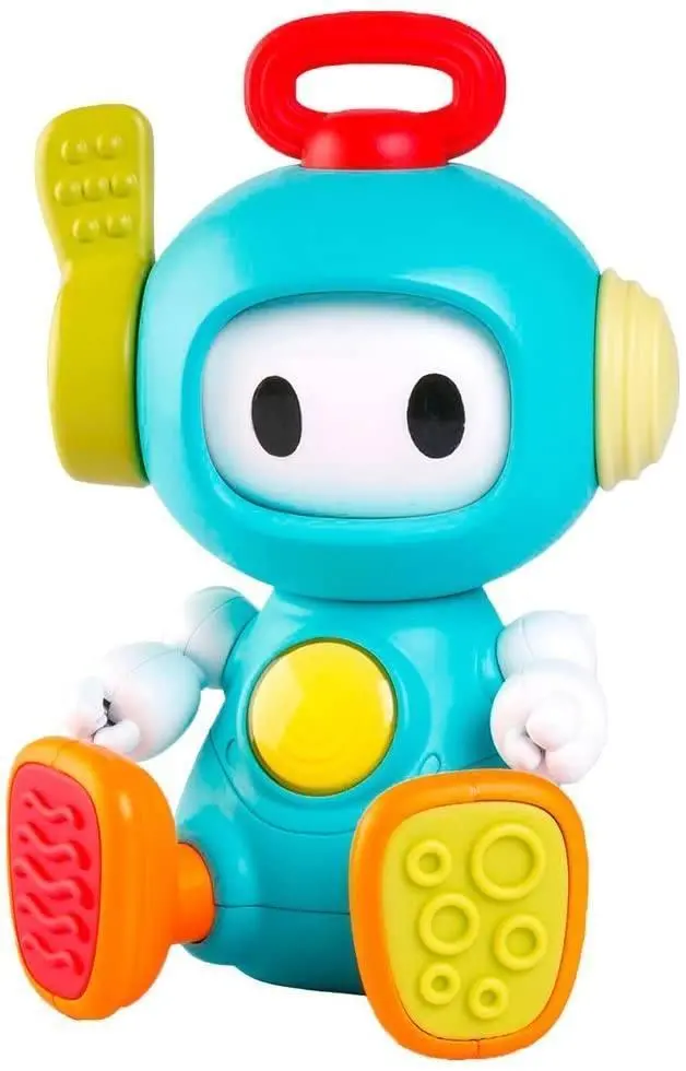 Infantino Elasto Robot – Stretchy, Squishy Sensory Toy With Clicking Joints And Textured Surfaces 1