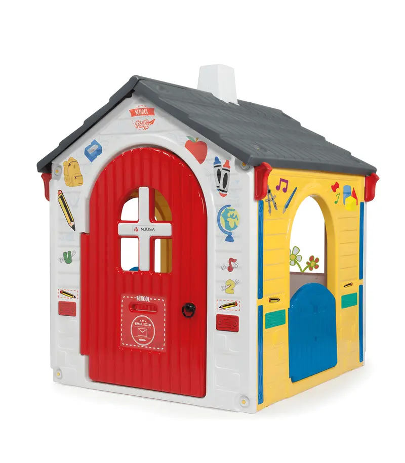 Injusa School-Themed Outdoor Playhouse For Kids - Party Play Set 1