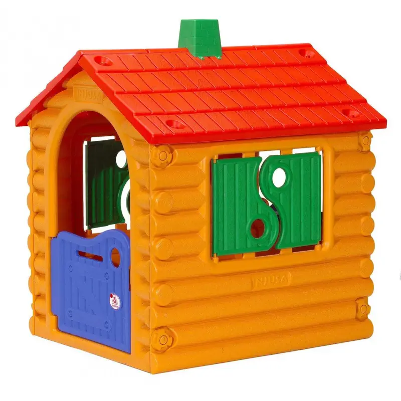 Injusa The Hut Outdoor Playhouse - Rustic Wooden Play Structure 1