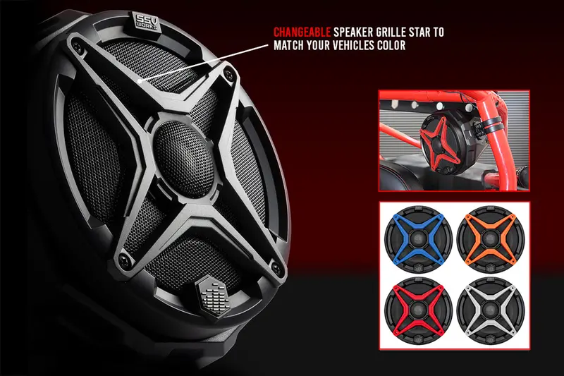 Interchangeable Color Grille Set For Ssv Works 6.5-Inch Speakers (Pair) 1