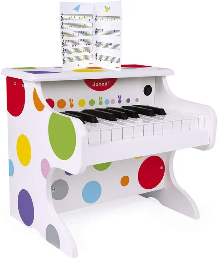 Janod Confetti First Electronic Wooden Piano 1