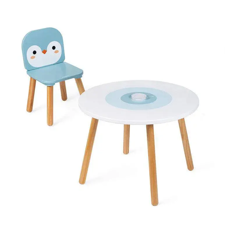 Janod Polar-Themed Kids Table And Chair Set 1