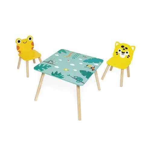 Janod Tropik Tropical Wooden Furniture Set For Imaginative Play 1