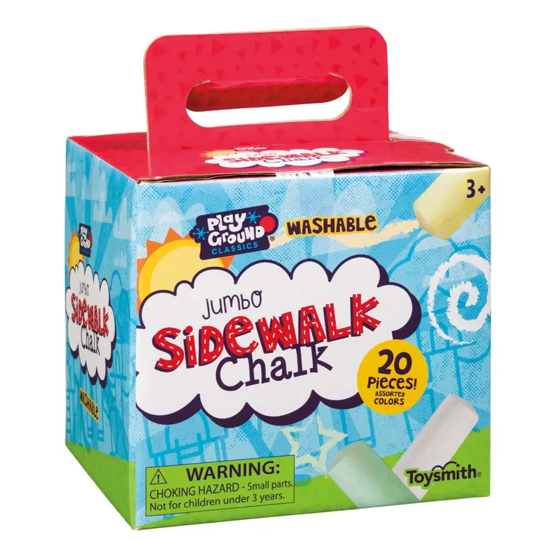 Jumbo Sidewalk Chalk Set – 12-Pack Outdoor Art Supply 1