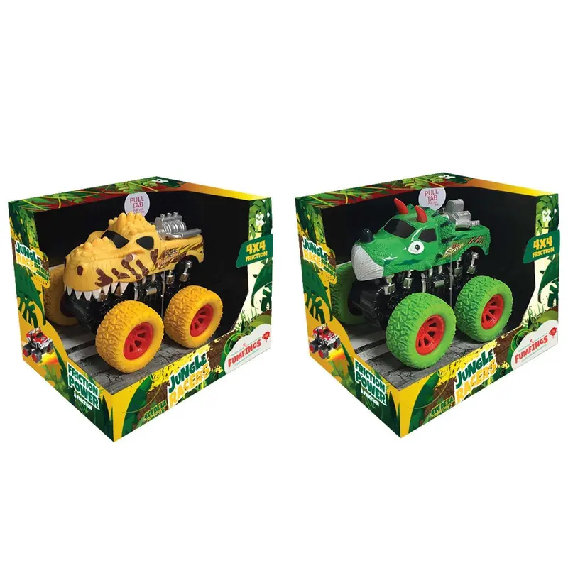 Jungle Racers Dino Friction-Powered 4X4 Truck – 16Cm With Sound Effects 1