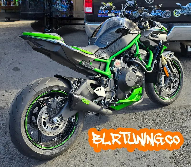 Kawasaki Z H2 Rear Passenger Peg Removal Plates 1