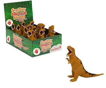 Keycraft Fumfings T-Rex Beanie Toy – 14Cm Flexible Dinosaur Figure 1