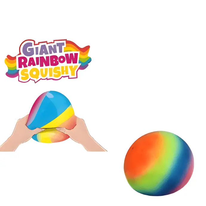 Keycraft Oversized Rainbow Squish Ball Stress Reliever 1