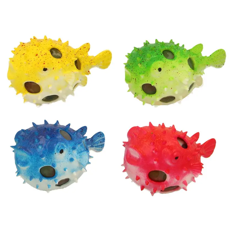 Keycraft Puffer Fish Squeeze Toys – Mixed Color Pack 1